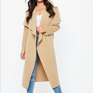 Oversized waterfall duster coat